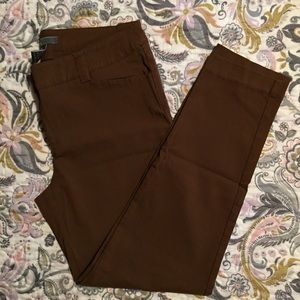 Brown ankle pants